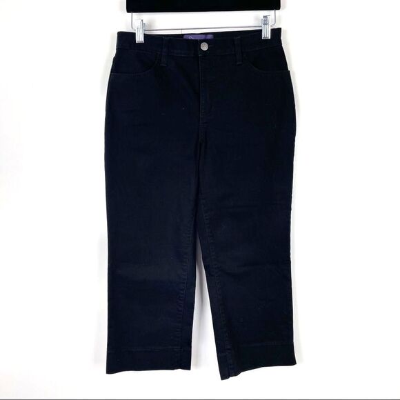 NYDJ Not Your Daughter's Jeans Cropped Capri Jeans Black Women's Size 4 - Picture 1 of 10